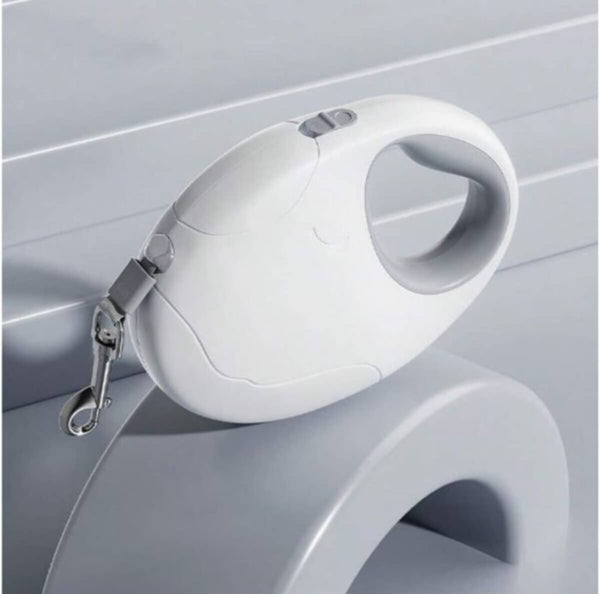 Premium Retractable Pet Leash - White