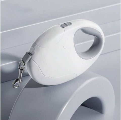 Premium Retractable Pet Leash - White