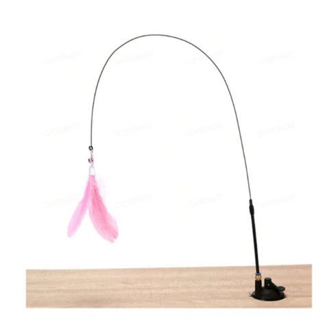 Feather Teaser Stick with feather bell- Pink