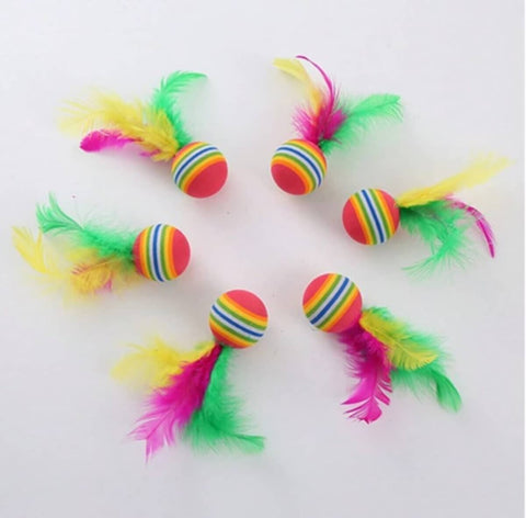 Feather Rainbow Ball