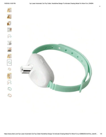 Laser Pointer Collar - Green (1 Pc)