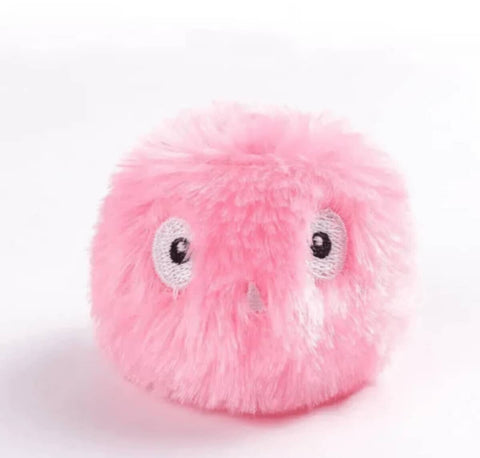 Interactive Plush Ball With Catnip - Pink