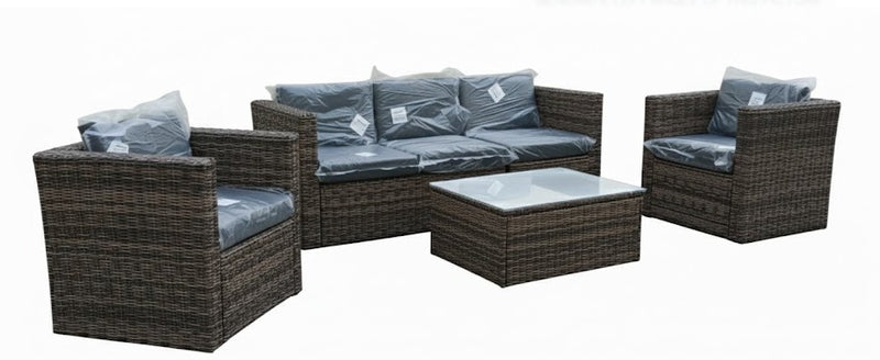 GRANDALA | Conversation Rattan Set-4Pcs