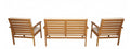 GRANDALA | Sofia Partner Set 4Person Garden Wood Sofa Set, K/D | MOROCCAN26015