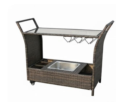 GRANDALA | Wicker Trolley: 109X45.7X92.7Cm | SFS047