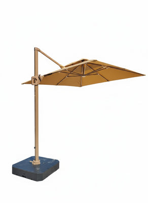 Banana Umbrella 3X3 M With 86L Water Base With Remote Control For Light And Solar Panel | PROAC2218B