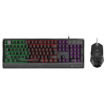 VERTUX | Backlit Ergonomic Wired Gaming Keyboard & Mouse Black | ORION.E/A