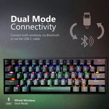 VERTUX | Ultimate Performance Mini Bluetooth Wireless Gaming Keyboard 16.8 Million RGB LED Backlight | VERTUPRO.E/A