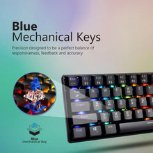 VERTUX | Ultimate Performance Mini Bluetooth Wireless Gaming Keyboard 16.8 Million RGB LED Backlight | VERTUPRO.E/A