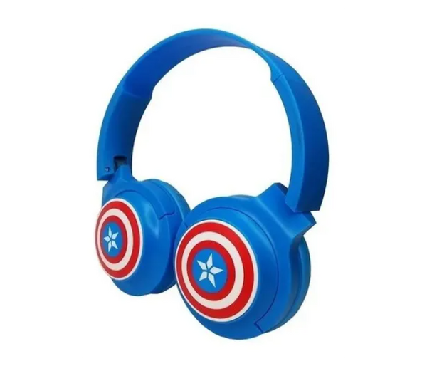 Avengers Captain America Wireless Bluetooth Headset - Blue | JPM0017