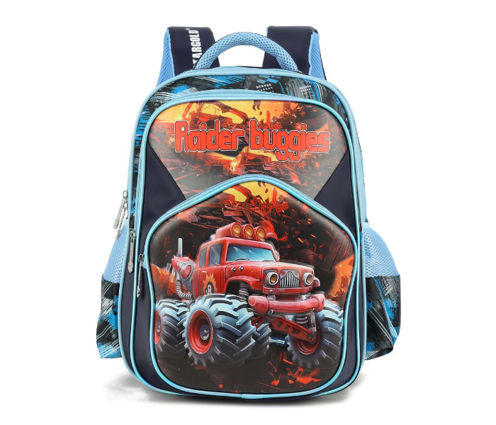 STARGOLD Premium Large Kids Backpack 16 Inch- 3D Cartoon And Hero Design, 41 x 31 x 25 cm - SG-BP223 Blue 3 | JPO6442