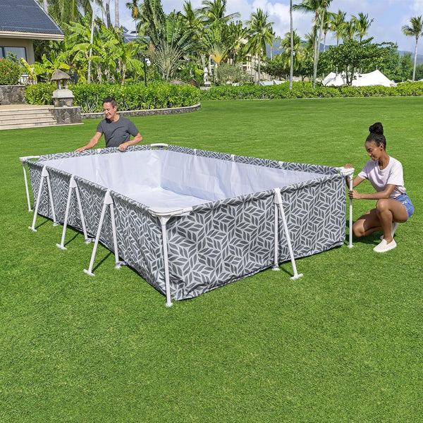 BESTWAY | Steel Pro Rectangle Pool Set 12x6.7x26-3.66mx2.01mx66cm | BES115TOY01845