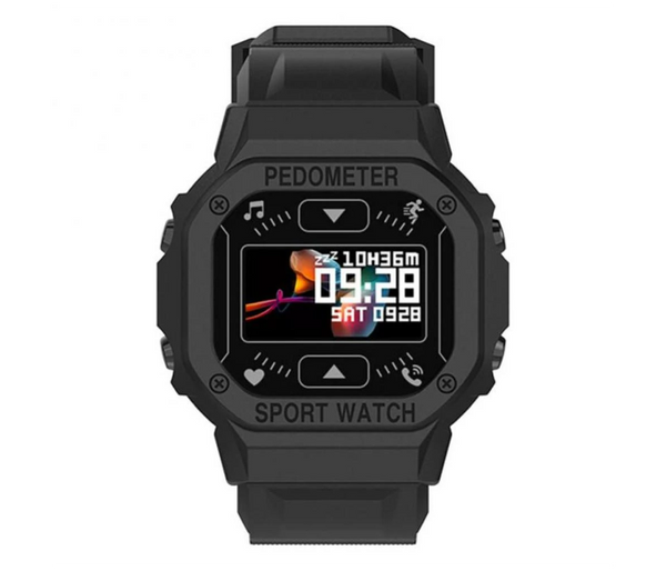 GT FD69 Sports Fitness Tracker With Custom Dials Smart Watch - Black | JPM9783