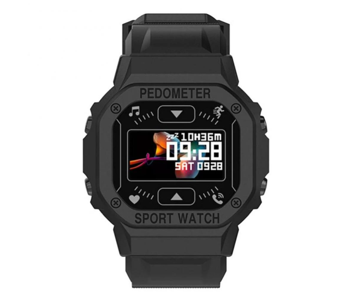 GT FD69 Sports Fitness Tracker With Custom Dials Smart Watch - Black | JPM9783