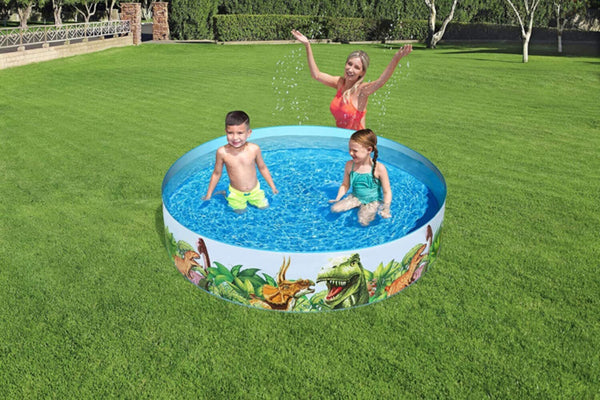 BESTWAY | Dinosaurous Fill 'N Fun Kiddie Paddling Pool 6' x H15"/1.83m x H38cm | BES115TOY01257