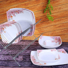 ROYALFORD | 27Pcs Opal Ware Square Dinner Set | RF9756