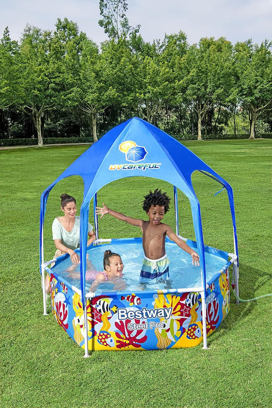 BESTWAY | Steel Pro Splash-In Shade Play Pool 26 | 5618TA