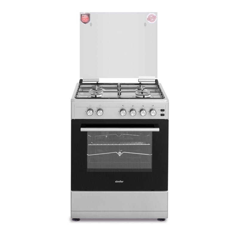 SIMFER | Gas Cooking Range 4 Burner 60 x 55 cm | SMF6040GCL