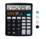 DELI | 12 Digit Desktop Calculator, Standard Function, Large Display for Easy Use in Offices, Schools, and Home - E837 | JPO6466