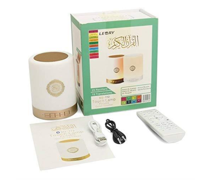 Portable Quran Speaker with Remote Control Rechargeable Battery and Bluetooth Islamic Audio Player for Learning | JPO2859