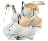 Women Fitness Crop Seamless Bra Women Cotton Bra Casual Letter Bra Detachable Sling top Fitness Breathable Without Steel | JPN8283