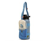 Hydrobrew Vacuum-Insulated Travel Water Bottle with Sling Bag, 950ml, Blue - HB-WBBG-EXBU | JPO6520
