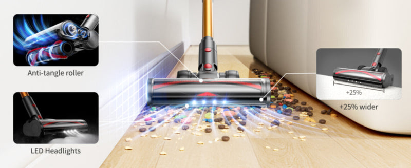 Honiturer Cordless Vacuum Cleaner X7 Led Touch Screen 1.5L 550W