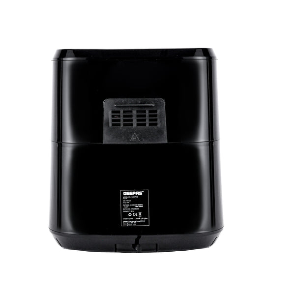 GEEPAS | Air Fryer 9.2 Ltrs Pot with Rack with Vortex Frying Technology Black Silver | GAF37542