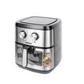GEEPAS | Air Fryer 9.2 Ltrs Pot with Rack with Vortex Frying Technology Black Silver | GAF37542