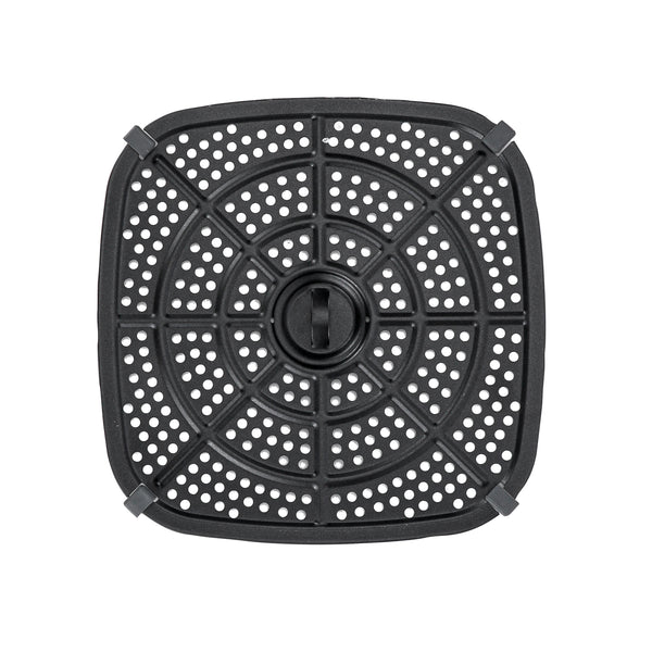 GEEPAS | Air Fryer 9.2 Ltrs Pot with Rack with Vortex Frying Technology Black Silver | GAF37542