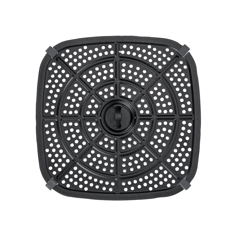 GEEPAS | Air Fryer 9.2 Ltrs Pot with Rack with Vortex Frying Technology Black Silver | GAF37542