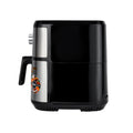 GEEPAS | Air Fryer 9.2 Ltrs Pot with Rack with Vortex Frying Technology Black Silver | GAF37542