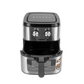 GEEPAS | Air Fryer 9.2 Ltrs Pot with Rack with Vortex Frying Technology Black Silver | GAF37542