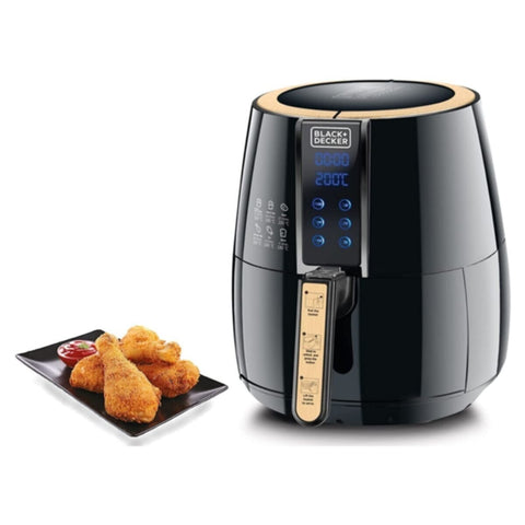 BLACK + DECKER | Performance Range Digital Air Fryer Aerofry 1500W  4Ltr 1.2kg Black | AF400-B5