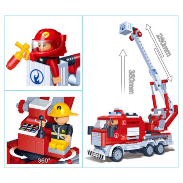 BANBAO | Fire Ladder Truck Building Toy 290 Pcs | 8313