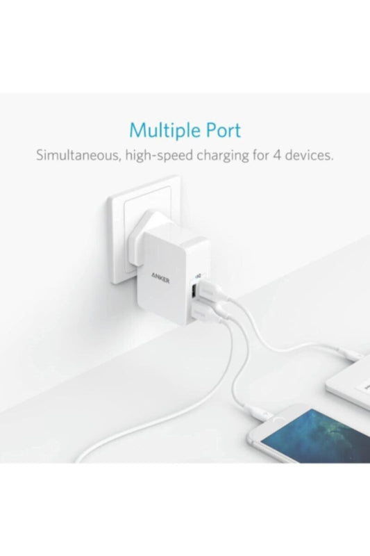 ANKER | 27W 4-Port USB Charger | A2042