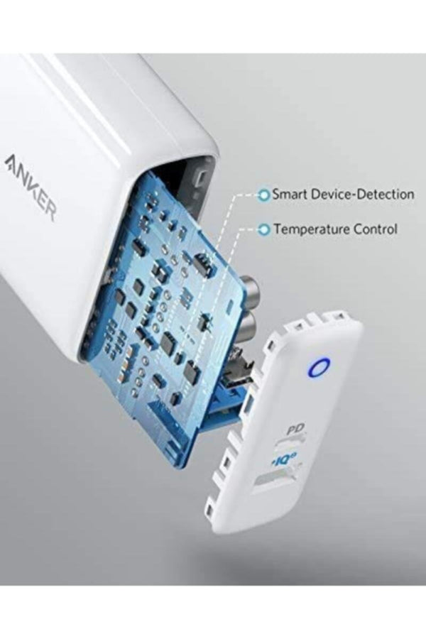 ANKER | 35W 2 Port Wall Charger Powerport III Dual Type A & Type C Fast Charger | A2626