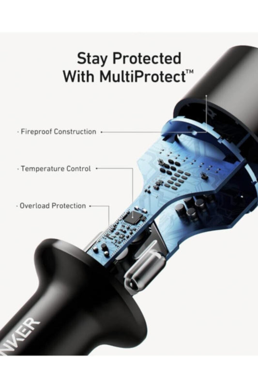 ANKER | Car Adapter Type-C Duo 48W Powerdrive+ III | A2725