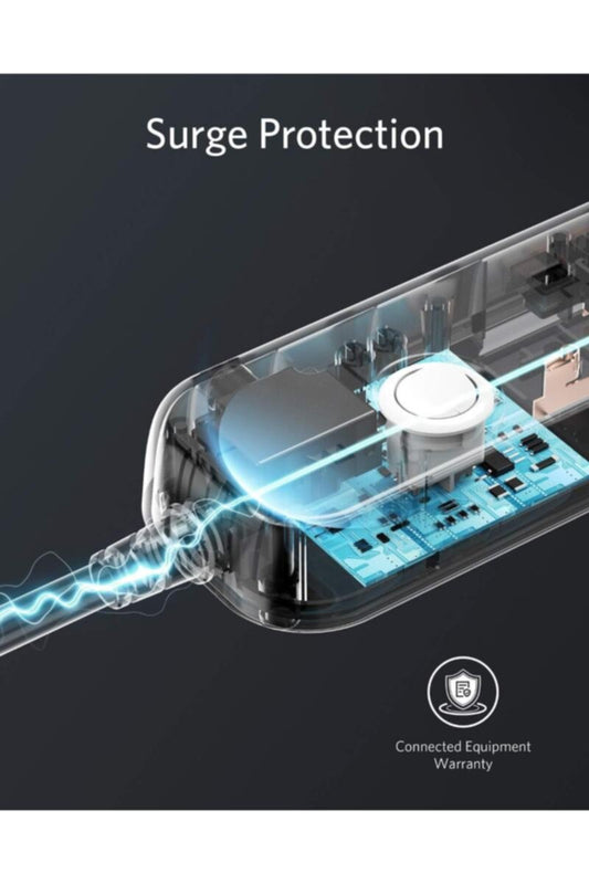 ANKER | Extension Lead with 2 USB Ports and 4 Wall Outlets | A9141