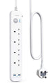 ANKER | Extension Lead with 2 USB Ports and 4 Wall Outlets | A9141