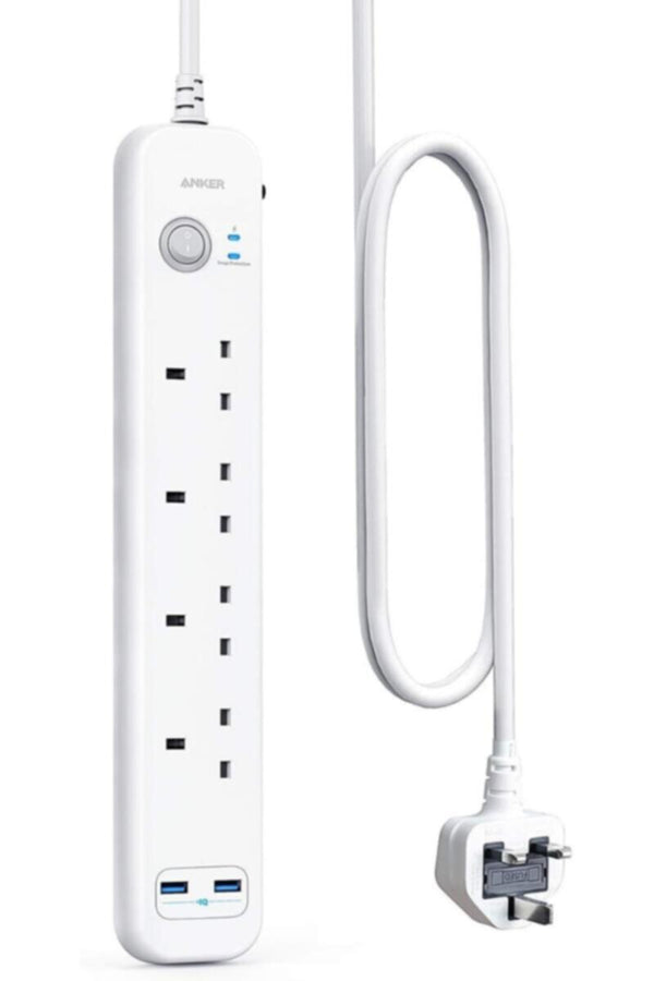 ANKER | Extension Lead with 2 USB Ports and 4 Wall Outlets | A9141