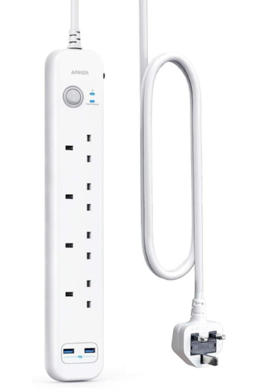 ANKER | Extension Lead with 2 USB Ports and 4 Wall Outlets | A9141