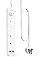 ANKER | Extension Lead with 2 USB Ports and 4 Wall Outlets | A9141
