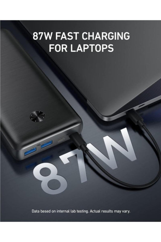 ANKER | Power Bank 25600mAh Portable Charger 87W Bundle with 65W USB-C Wall Charger | A1291