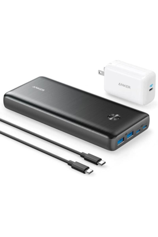ANKER | Power Bank 25600mAh Portable Charger 87W Bundle with 65W USB-C Wall Charger | A1291