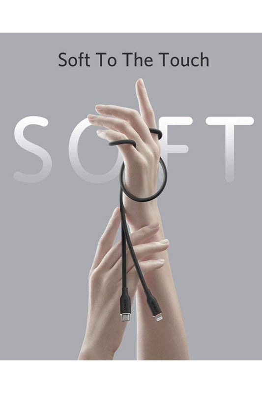 ANKER | Powerline III Flow USB-C to Lightning Cable 0.9m Black | A8662