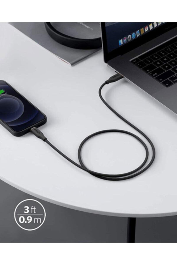 ANKER | Powerline III Flow USB-C to Lightning Cable 0.9m Black | A8662