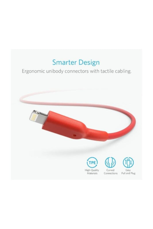 ANKER | Powerline II Lightning Cable 10ft Red | A8434