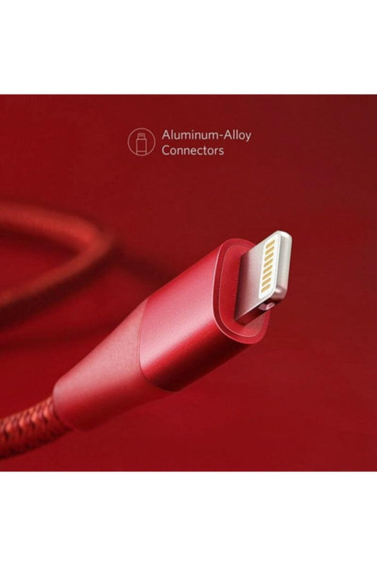 ANKER | Powerline+ II USB to 8 Pin Apple Nylon Pull-Through Cars Charging Data Cable | A8453