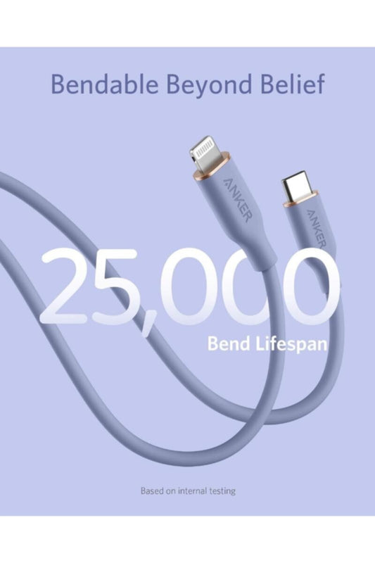 ANKER | Powerline III Flow Mfi Certified Silicone Usb C To Lightning Cable | A8663